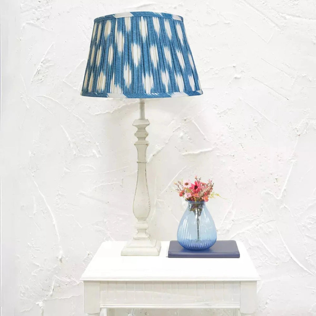 Blue and White Ikat Lampshade - RhoolLamp ShadesRhoolBlue and White Ikat Lampshade