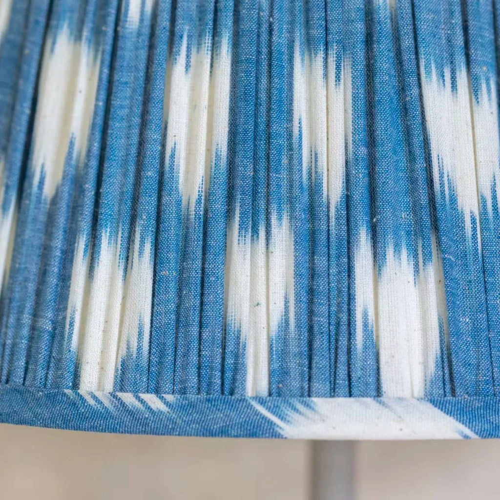 Blue and White Ikat Lampshade - RhoolLamp ShadesRhoolBlue and White Ikat Lampshade