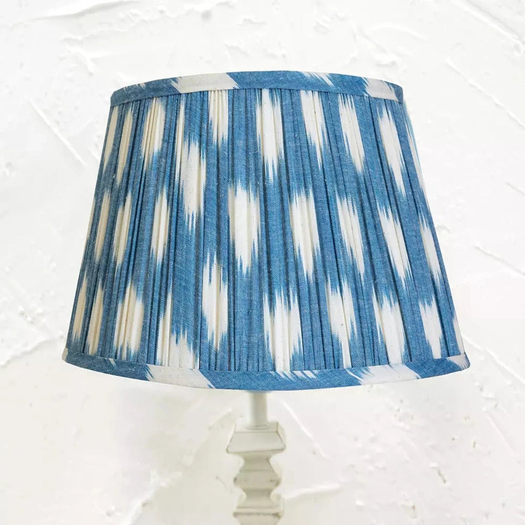 Blue and White Ikat Lampshade - RhoolLamp ShadesRhoolBlue and White Ikat Lampshade