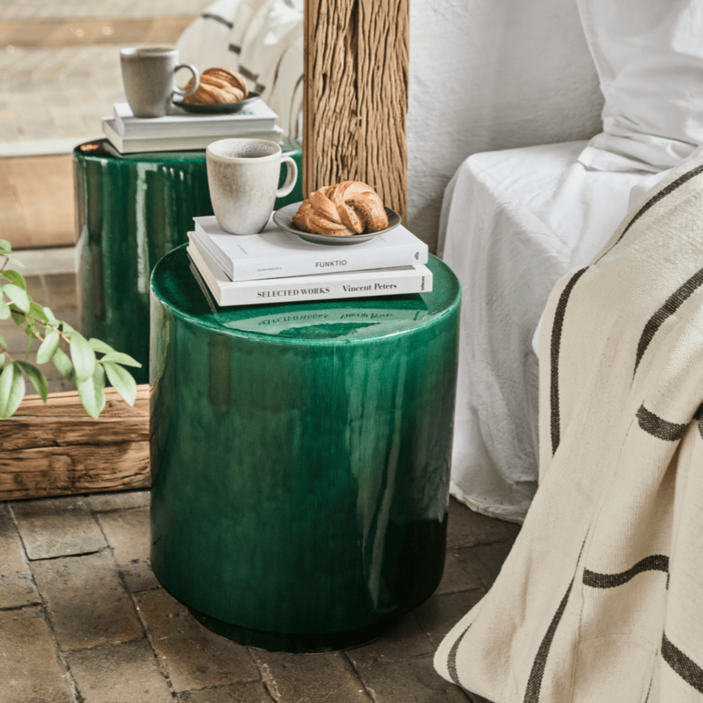 Ceramic Sidetable - Green - RhoolSide TableHouse DoctorCeramic Sidetable - Green