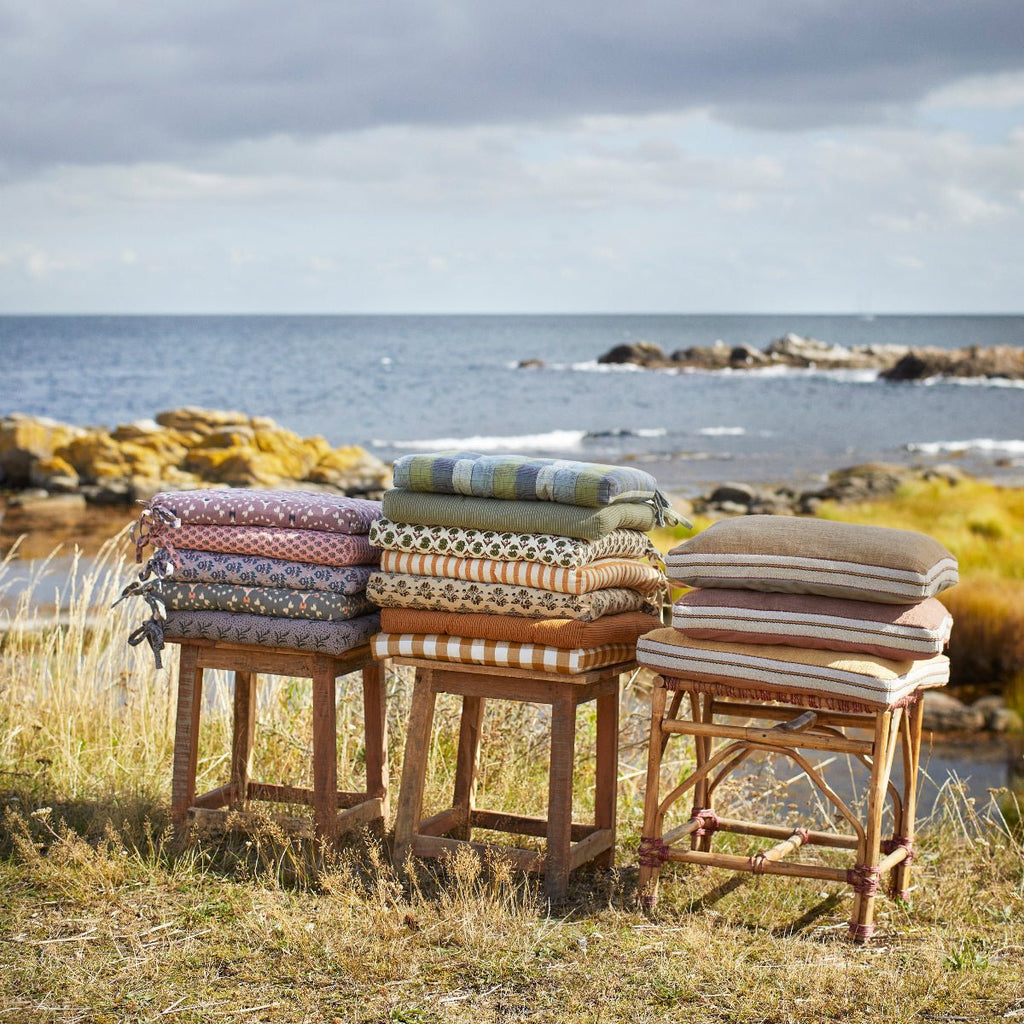 Chair Seat Cushion Pad - Mustard Stripe - RhoolChair & Sofa CushionsMadam StoltzChair Seat Cushion Pad - Mustard Stripe