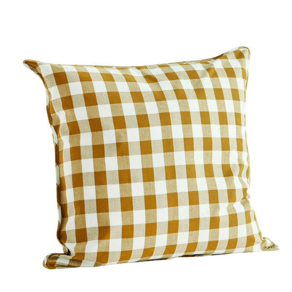 Checked Cotton Cushion Cover - RhoolCushionMadam StoltzChecked Cotton Cushion Cover