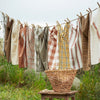 Checked Tea Towel - Burnt Orange - RhoolTea TowelsMadam StoltzChecked Tea Towel - Burnt Orange