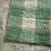 Checked Tufted Bath Mat - Light green - RhoolBath MattMadam StoltzChecked Tufted Bath Mat - Light green