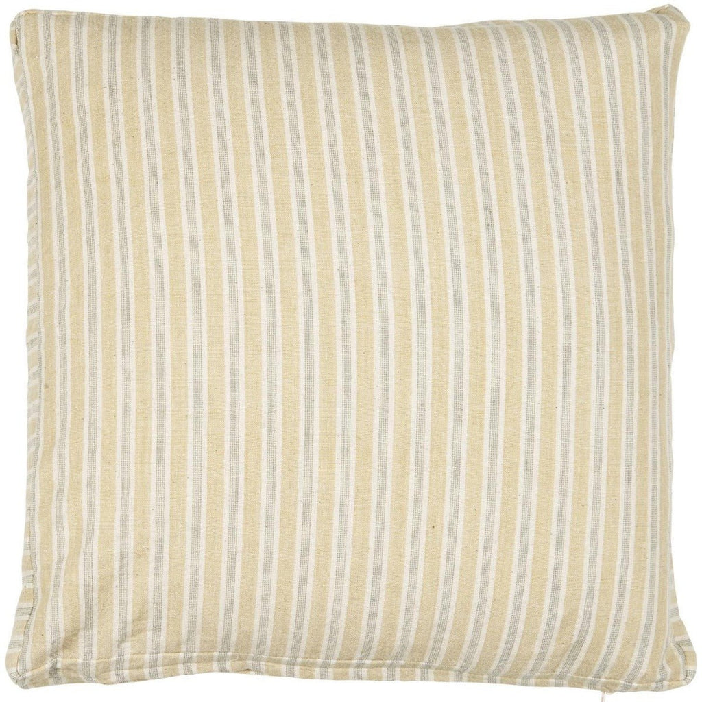 Cotton Box Cushion - Yellow Stripe - RhoolCushionIB LaursenCotton Box Cushion - Yellow Stripe