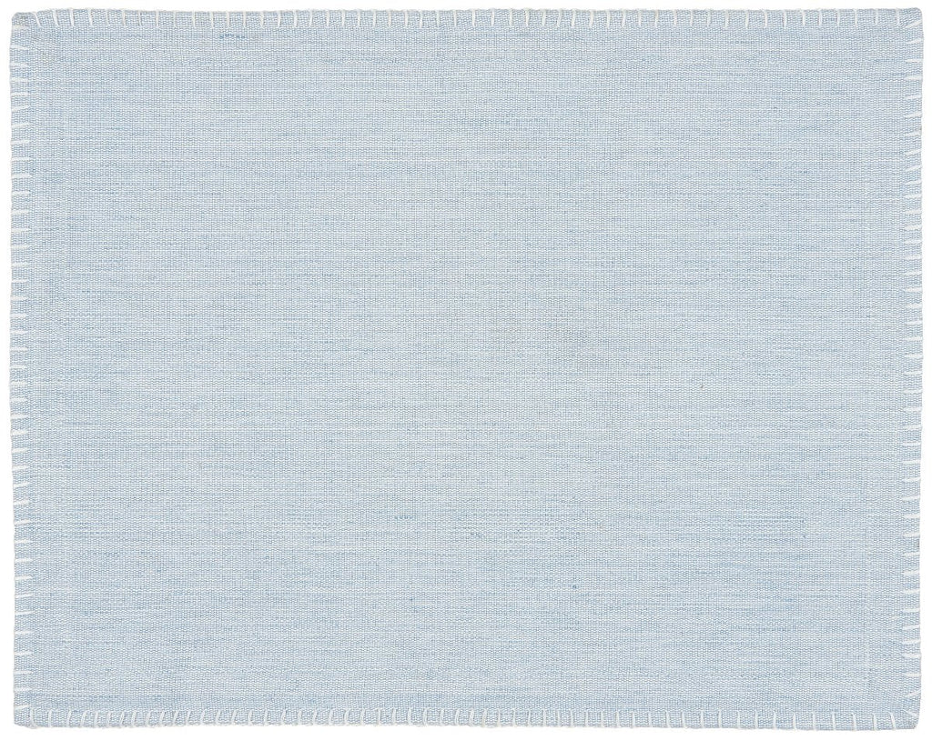 Cotton Placemat - Blue with White Stitch - RhoolPlacematIB LaursenCotton Placemat - Blue with White Stitch