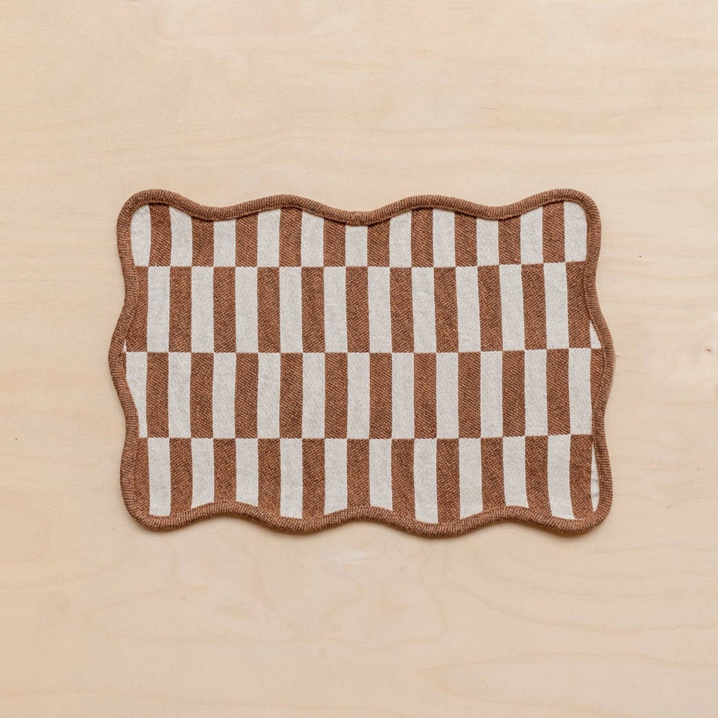 Cotton Placemat - Camel Checkerboard Set of 2 - RhoolPlacematTBCoCotton Placemat - Camel Checkerboard Set of 2