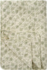 Cotton Quilt - Dusty Green Flowers - RhoolQuiltIB LaursenCotton Quilt - Dusty Green Flowers