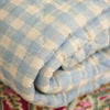 Cotton Quilt - Light Blue Checked - RhoolQuiltIB LaursenCotton Quilt - Light Blue Checked