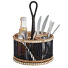 Cutlery Storage Basket Black and White - RhoolBasketsMadam StoltzCutlery Storage Basket Black and White