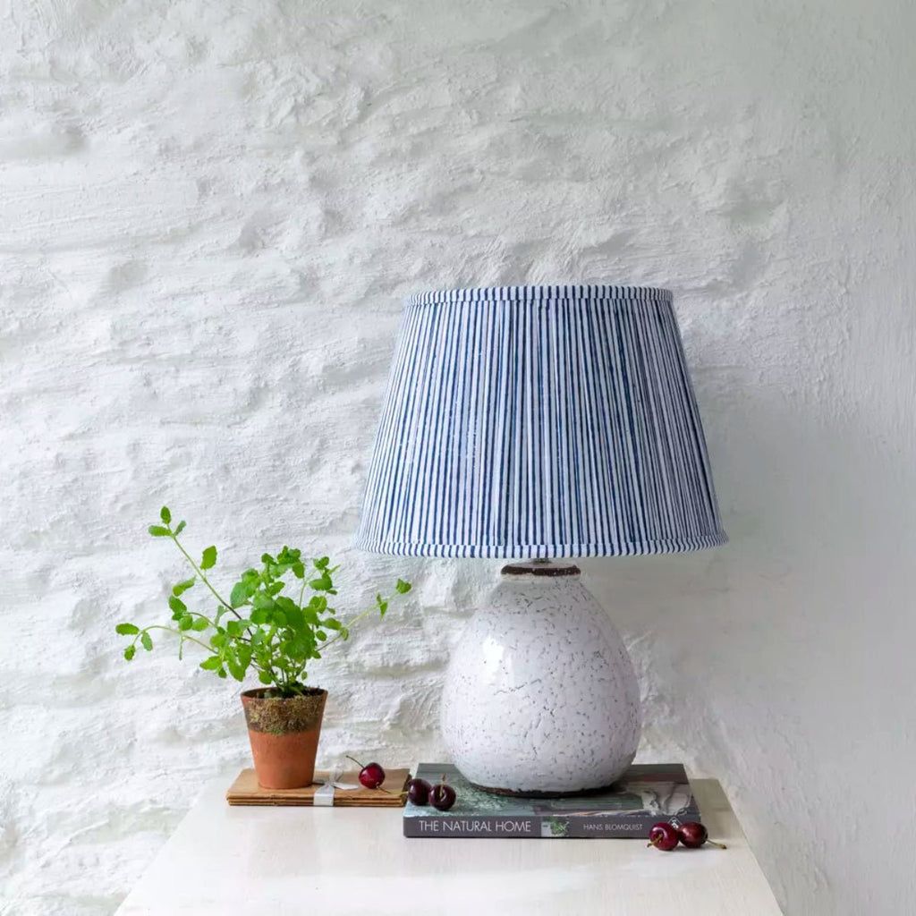 Dark Blue and White Stripe Lampshade - RhoolLamp ShadesRhoolDark Blue and White Stripe Lampshade