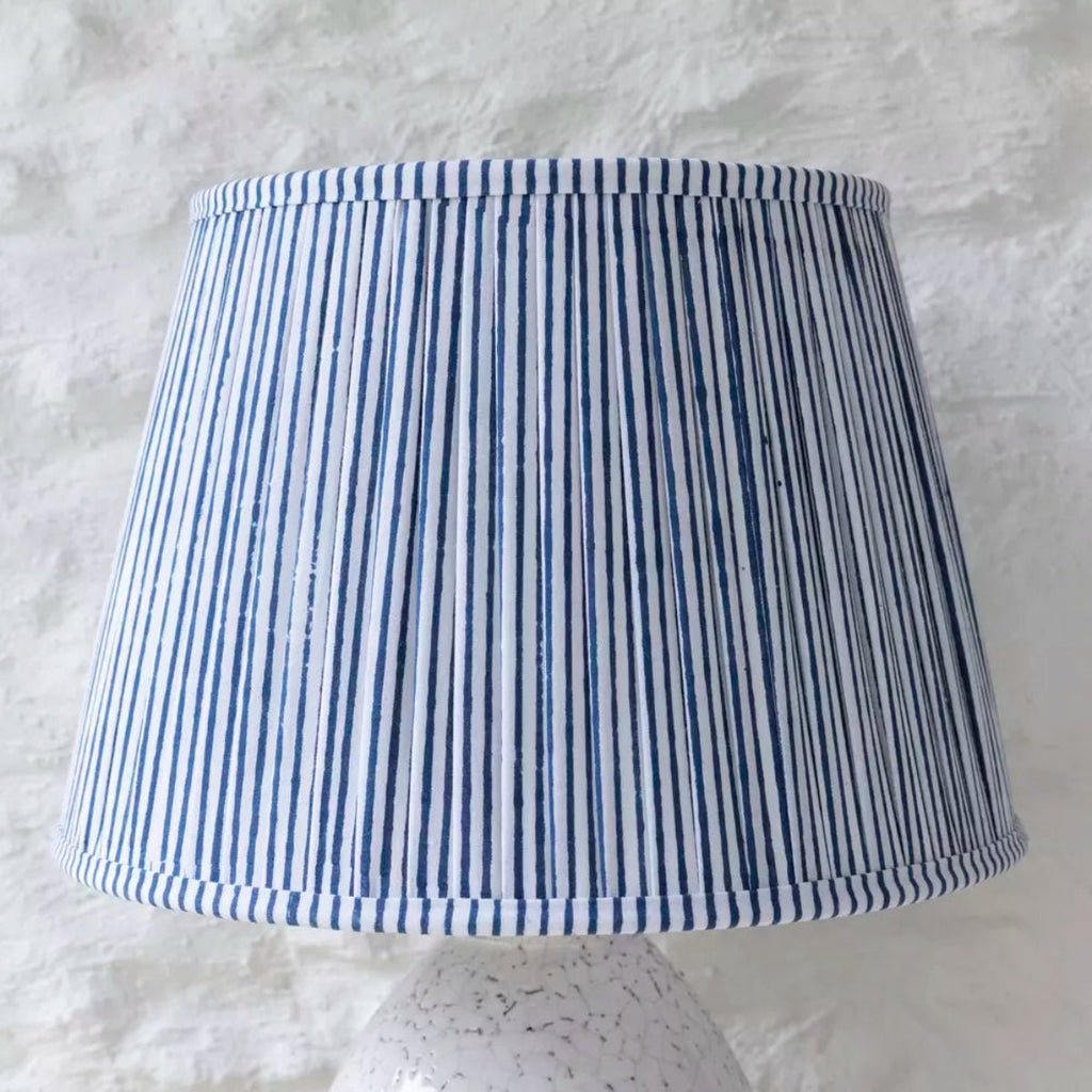 Dark Blue and White Stripe Lampshade - RhoolLamp ShadesRhoolDark Blue and White Stripe Lampshade