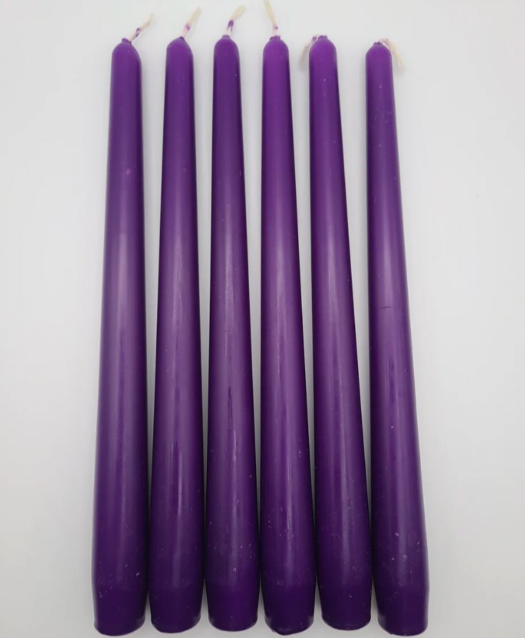 Hand Dipped Taper Candle - 19 colours - RhoolCandlesHandmade in UKHand Dipped Taper Candle - 19 colours