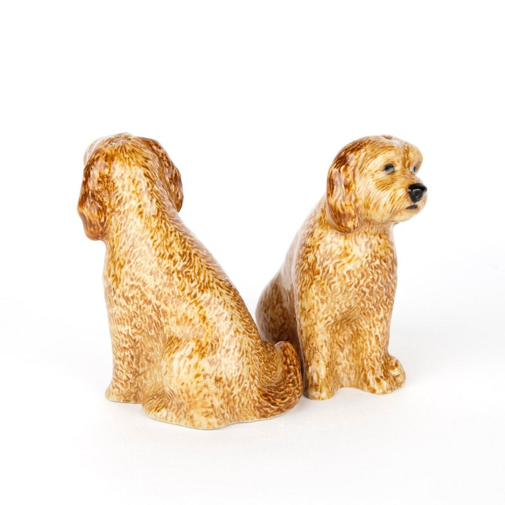 Hand Painted Salt and Pepper Set - Cockapoo - RhoolSalt and Pepper ShakerQuailHand Painted Salt and Pepper Set - Cockapoo