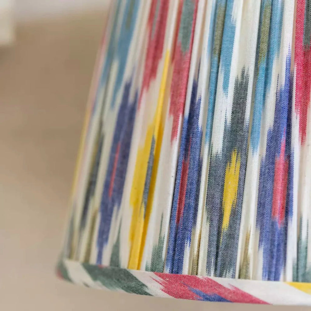 Multi Coloured Ikat Lampshade - RhoolLamp ShadesRhoolMulti Coloured Ikat Lampshade