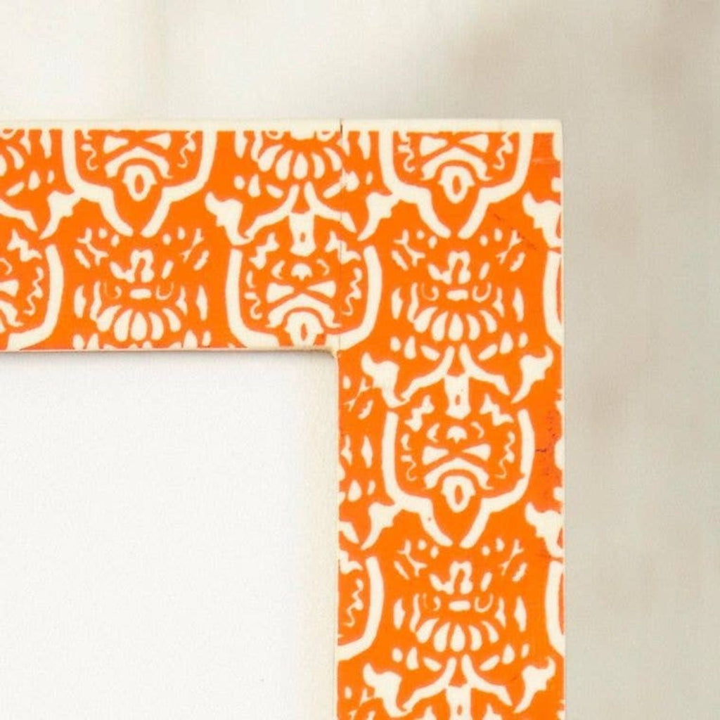 Orange and White Patterned Photo Frame - RhoolPhoto FrameRhoolOrange and White Patterned Photo Frame