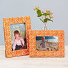 Orange and White Patterned Photo Frame - RhoolPhoto FrameRhoolOrange and White Patterned Photo Frame