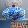 Origami Paper Lamp Shade - Blue and White Saucer - RhoolLamp ShadesAARVENOrigami Paper Lamp Shade - Blue and White Saucer