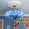 Origami Paper Lamp Shade - Blue and White Saucer - RhoolLamp ShadesAARVENOrigami Paper Lamp Shade - Blue and White Saucer