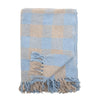 Pale Blue and Stone Recycled Soft Cotton Throw - RhoolThrowBloomingvillePale Blue and Stone Recycled Soft Cotton Throw