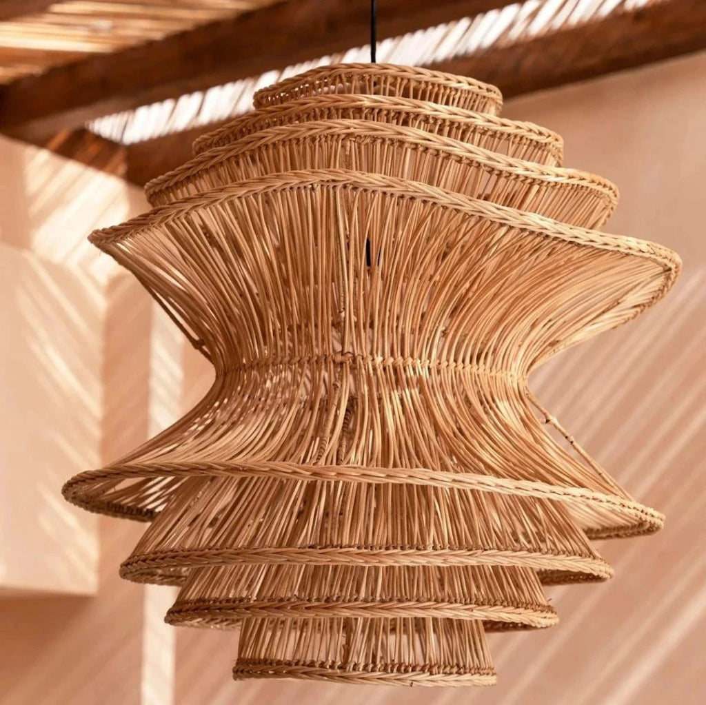 Rattan Pendant Shitake Lampshade Large - RhoolCeiling Light FixturesBazar BizarRattan Pendant Shitake Lampshade Large