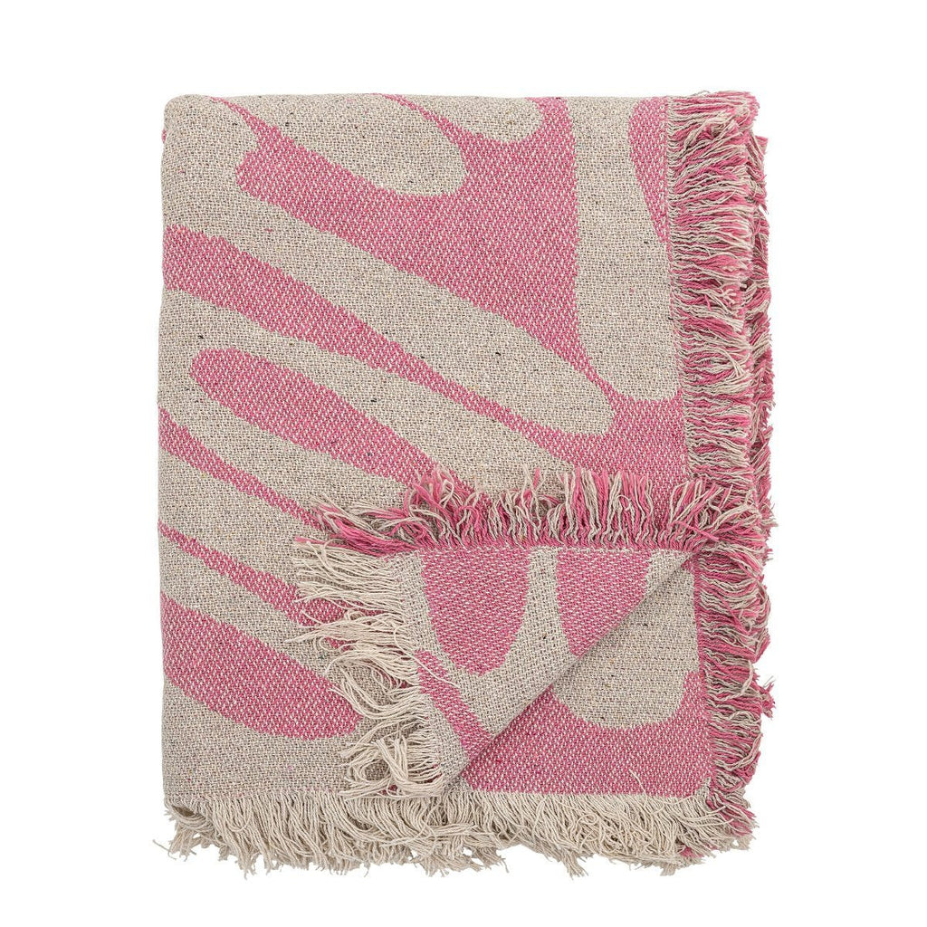 Recycled Soft Cotton Throw - Pink - RhoolThrowBloomingvilleRecycled Soft Cotton Throw - Pink