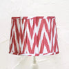 Rust Pink Scalloped Ikat Lampshade - RhoolLamp ShadesRhoolRust Pink Scalloped Ikat Lampshade