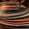 Set of Four Round Woven Jute Coasters - Tangerine - RhoolPlacematBritish Colour StandardSet of Four Round Woven Jute Coasters - Tangerine