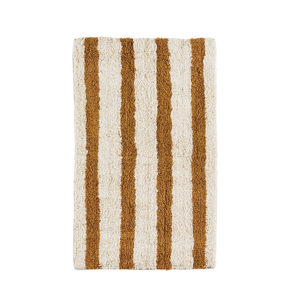 Striped Tufted Bath Mat - Mustard - RhoolBath MattMadam StoltzStriped Tufted Bath Mat - Mustard