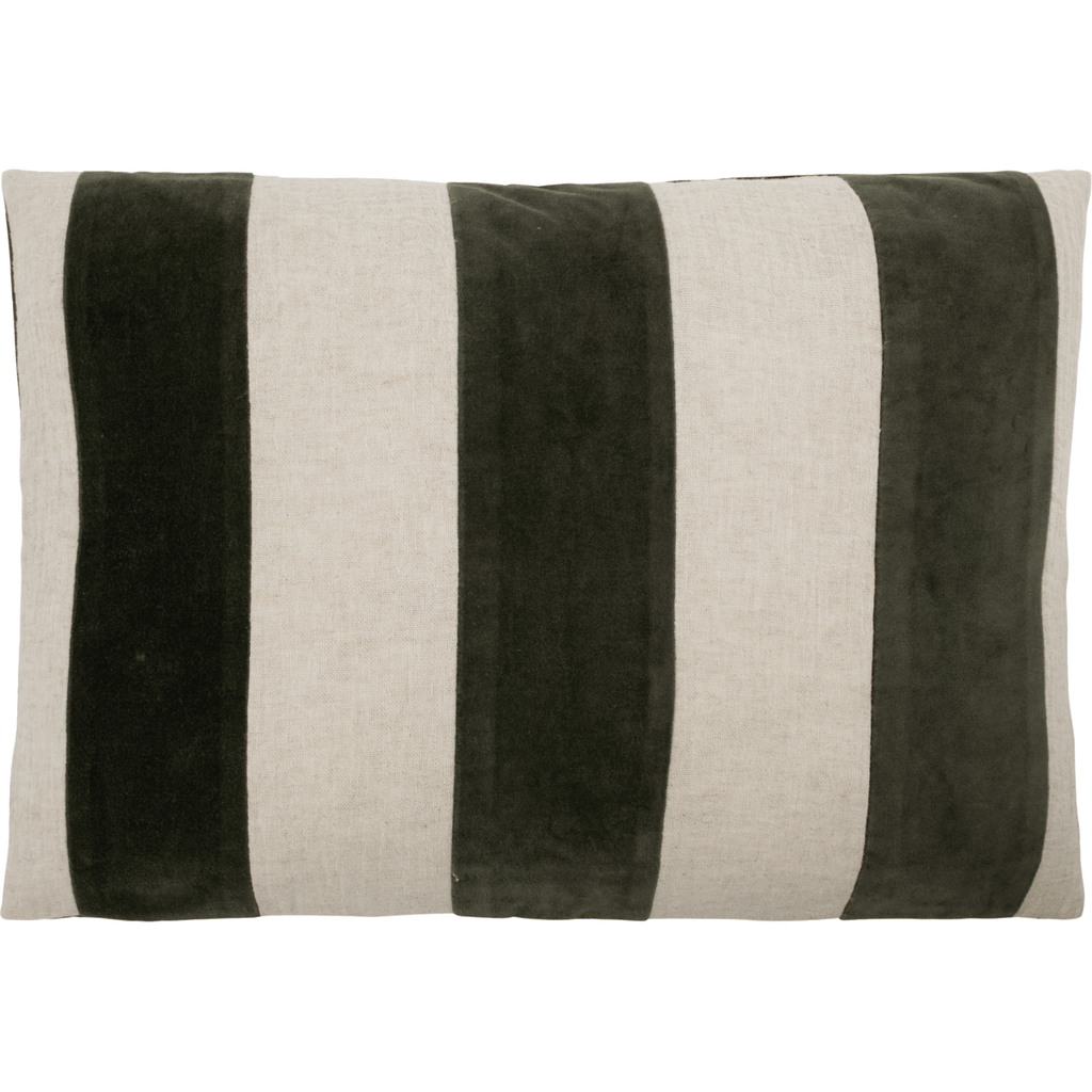 Striped Velvet and Linen Cushion Cover - RhoolCushionHouse DoctorStriped Velvet and Linen Cushion Cover