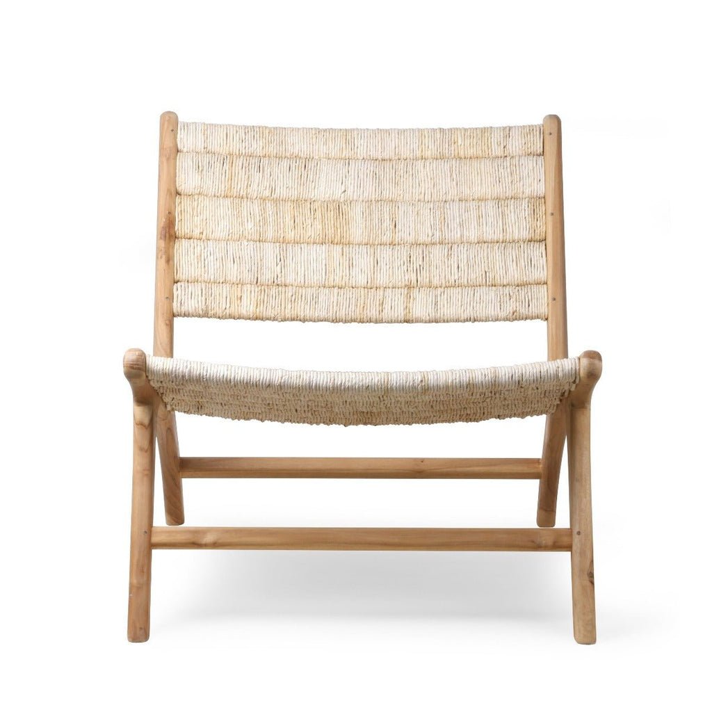 Teak and Abaca Lounge Chair - RhoolChairHKLivingTeak and Abaca Lounge Chair