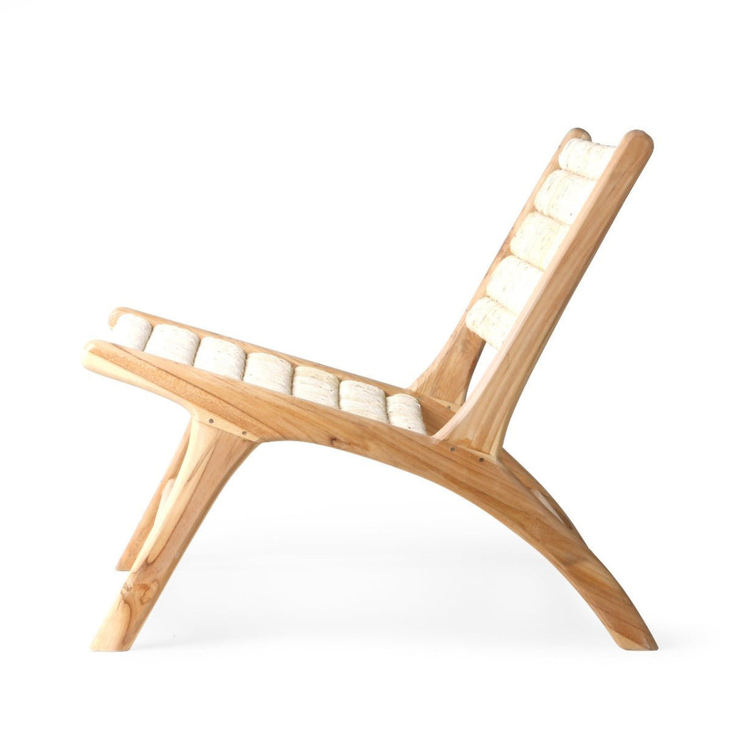 Teak and Abaca Lounge Chair - RhoolChairHKLivingTeak and Abaca Lounge Chair