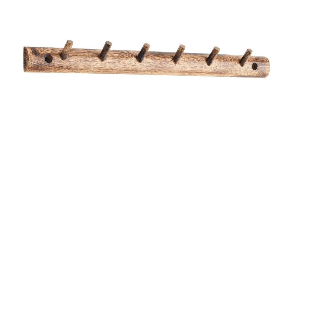 Wooden Coat Rack - 6 hooks - RhoolRailMadam StoltzWooden Coat Rack - 6 hooks