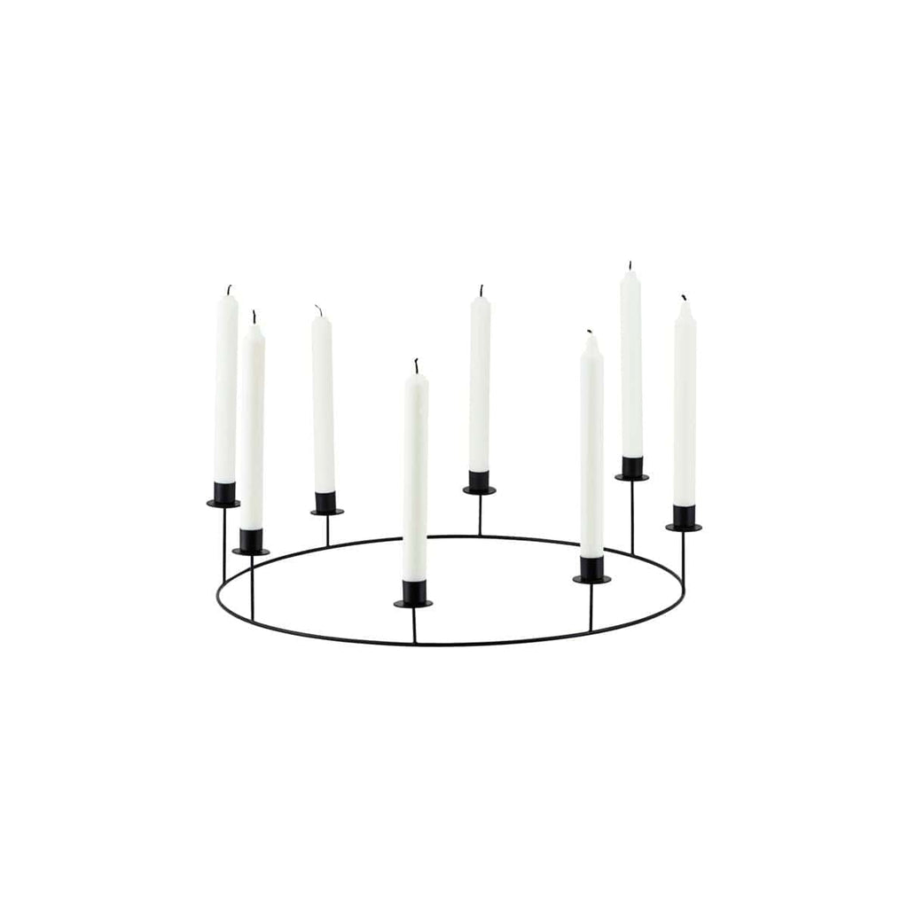 Black Metal Candle Holder Ring - RhoolCandleholderHouse DoctorHouse Doctor Candleholder Black Metal Candle Holder Ring 5707644528031