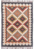 Wool and Jute Rectangular Kilim Rug - RhoolRugKilimWool and Jute Rectangular Kilim Rug